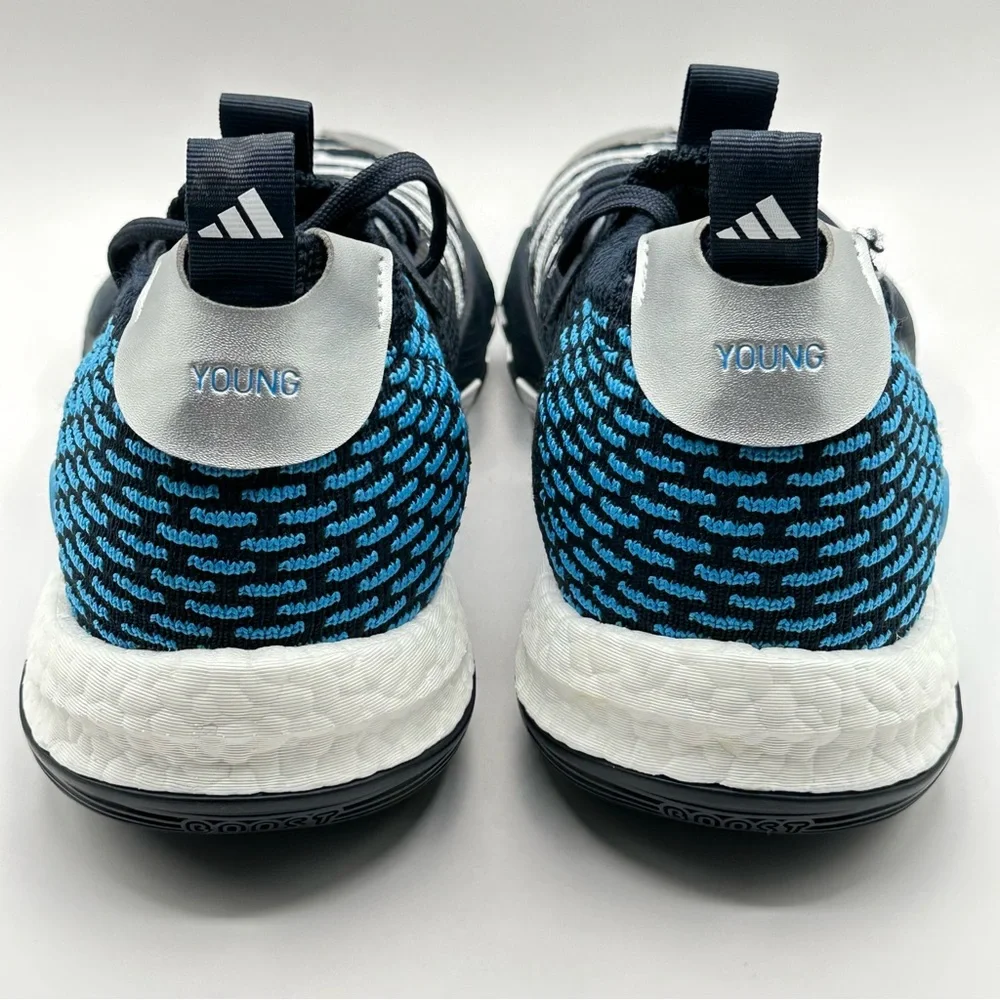 Men’s Adidas Trae Young Basketball Sneakers Blue WhiteSize 11 Sneakers ID2210 - Picture 4 of 11